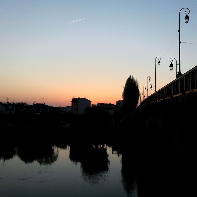 Reflection of sky on water