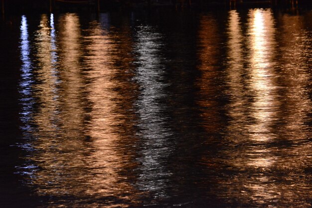 Foto riflessione degli alberi nell'acqua