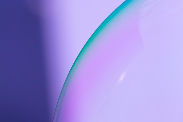 reflections in a blue soap bubble