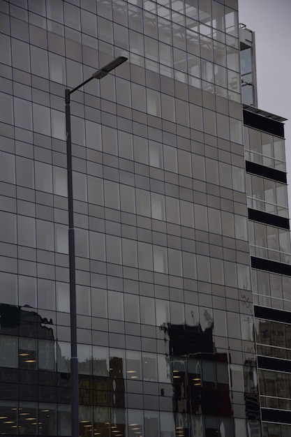 Reflections in the glass facade of the building Buenos Aires Argentina