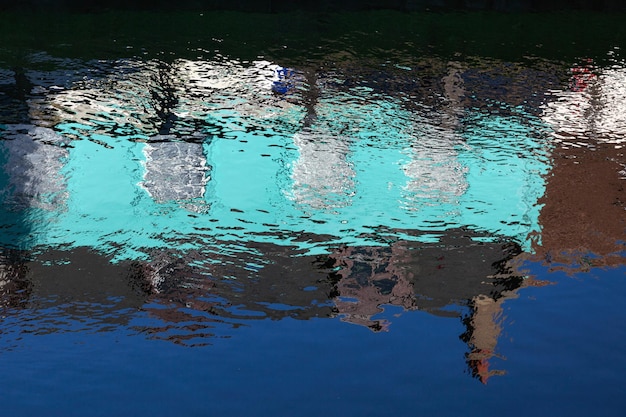 Reflections in the Old River Nene in March Cambridgeshire