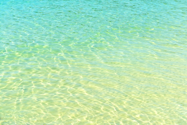 Reflections on a surface of a water in the sea at koh samed island Thailand