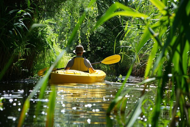 Foto riflessi della tranquillità foto di kayak