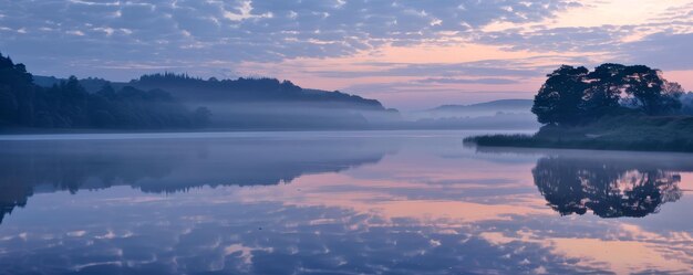 Reflective swim at twilight water mirrors the fading light tranquil thoughts