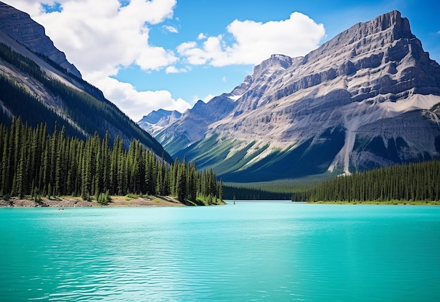 Reflective Tranquility Lake Briesen Banff National Park