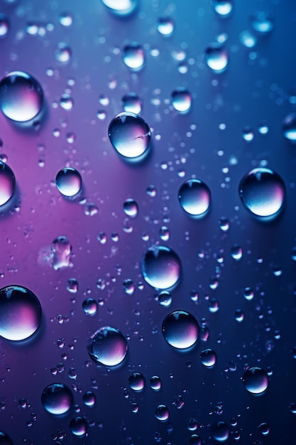 Refracted Image CloseUp Water Drops Minimalism