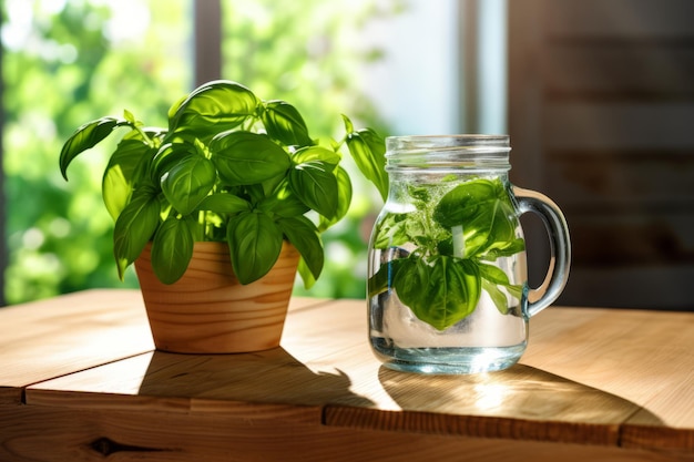 Refreshing Basil Delight A Captivating Display of Greenery and Freshness