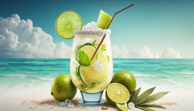 브라질 트위스트가 가미된 상쾌한 Caipirinha 칵테일