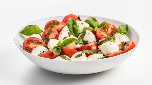 refreshing caprese salad with ripe tomatoes mozzarella and basil