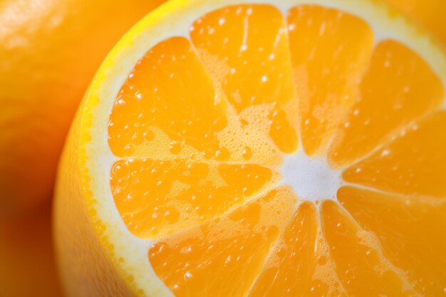 Refreshing citrus squeeze a closeup of orange juice