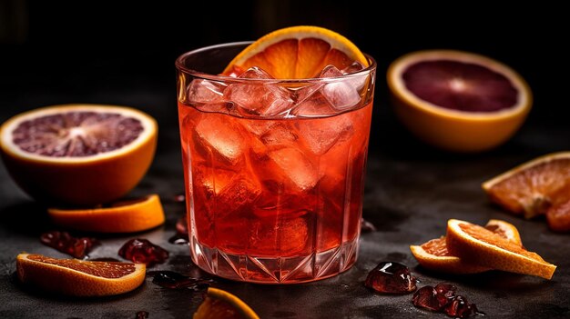 Foto cocktail rinfrescante collezione di bicchieri da bere