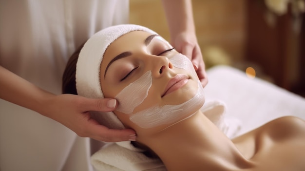 Refreshing Facial Treatment at a Spa _34xjpg