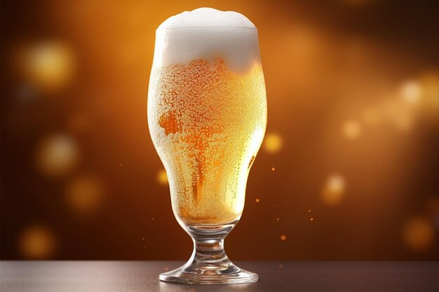 Refreshing Foamy Beer