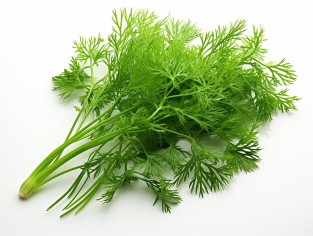 Photo refreshing green highquality mint plant on white background