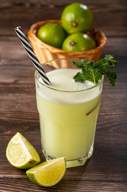 Refreshing lemonade with mint Lemonade summer drink