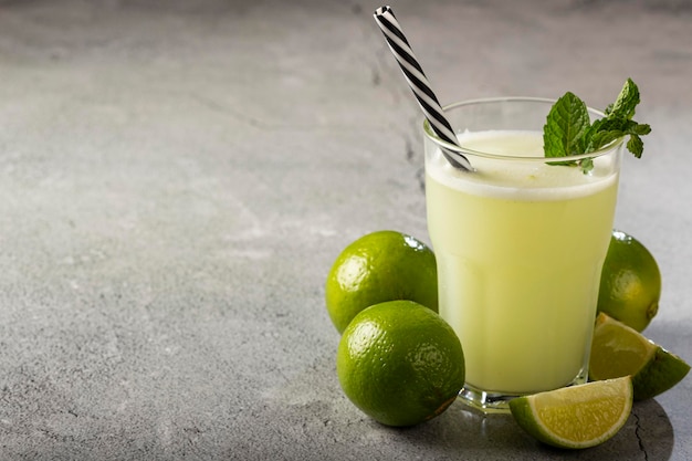 Refreshing lemonade with mint Lemonade summer drink