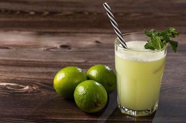 Refreshing lemonade with mint Lemonade summer drink