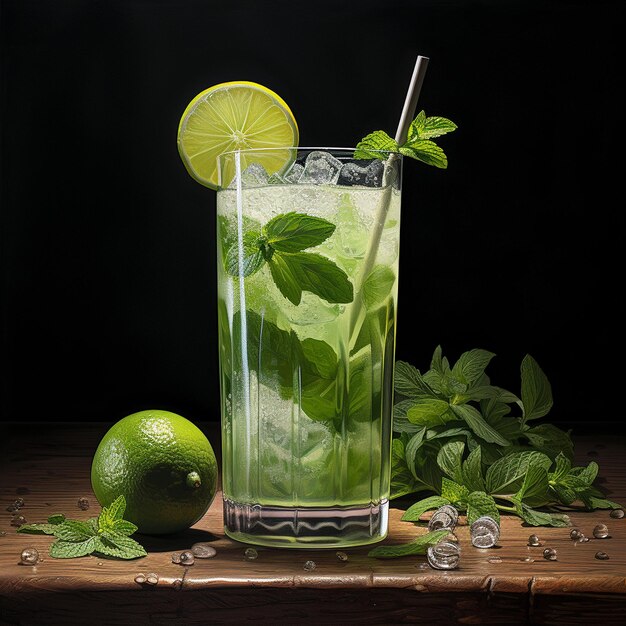 Refreshing Mojito Cocktail Generative AI