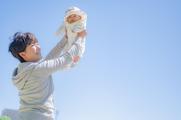 さわやかな自然と親子