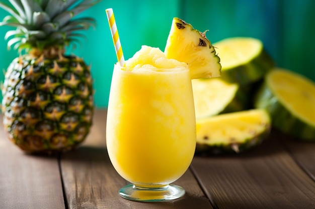 A refreshing pineapple juice spritzer with a splash of soda