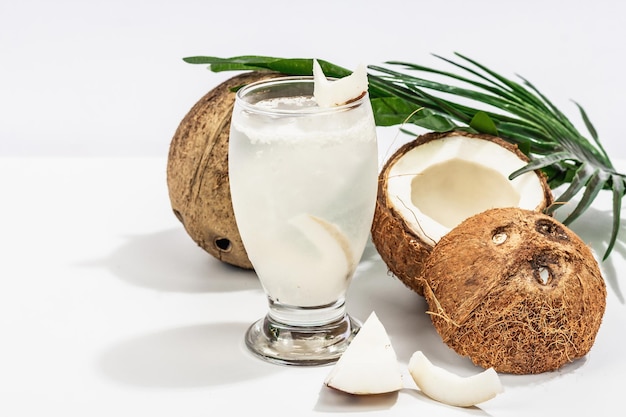 refreshing summer coconut martini nonalcoholic margarita cocktail trendy hard light dark shadow