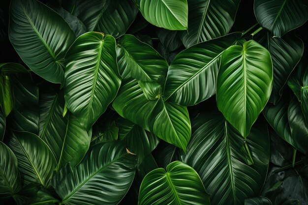 Refreshing trends green tropical leaves delight with an original wikimedia commons image