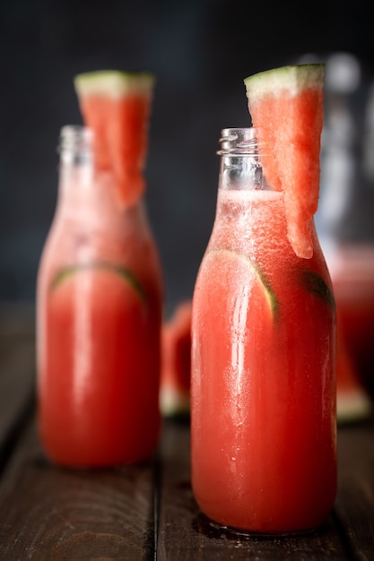 Refreshing watermelon smoothie.