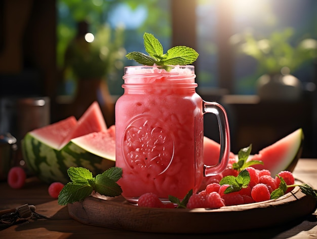 refreshing watermelon smoothieGenerative AI