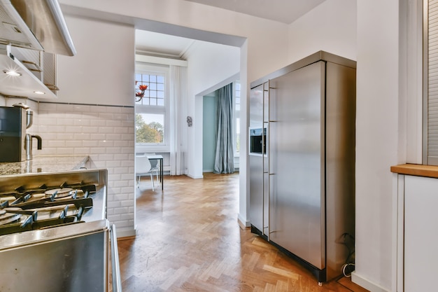 Refrigerator in the kitchen