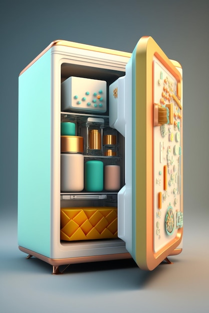 A refrigerator with a lot of items inside of it