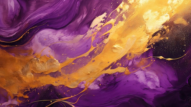 Regal gold purple background