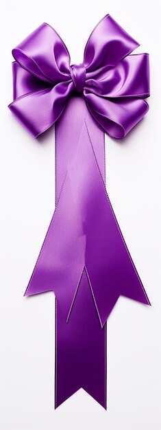 Photo regal purple bow elegance