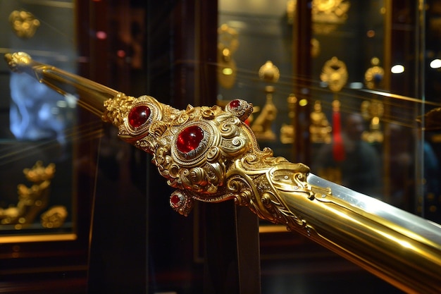 Photo a regal scepter passed down through generations of rulers