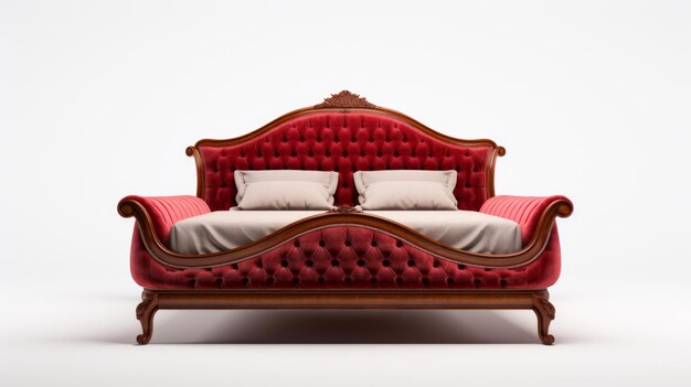 Regal Sleigh Bed with Elegant Curves