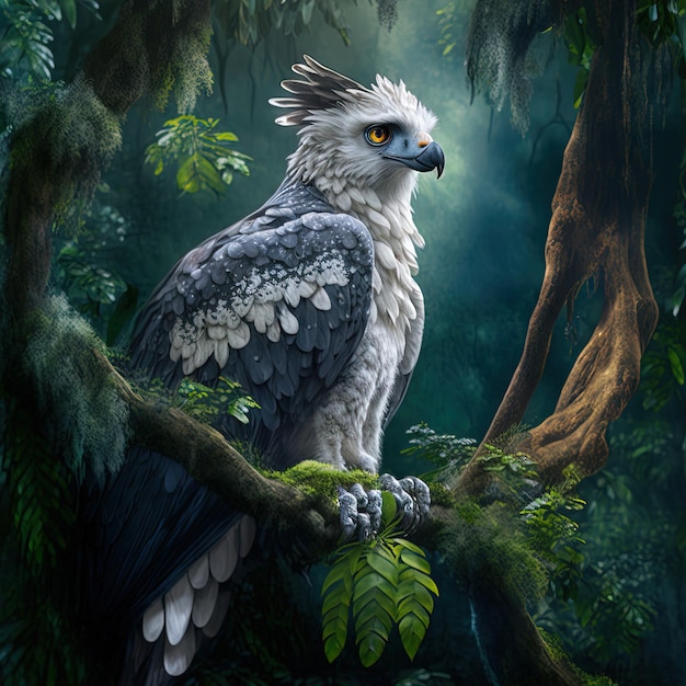 Regal Soar Majestic HighDefinition Realism of a Harpy Eagle Holding