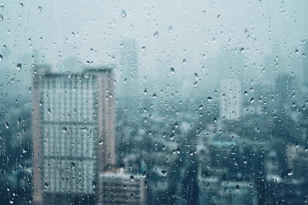 Regen druppels op raam