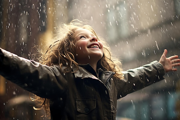 Regen omarmen Geschenk aan de aarde Regenfoto's