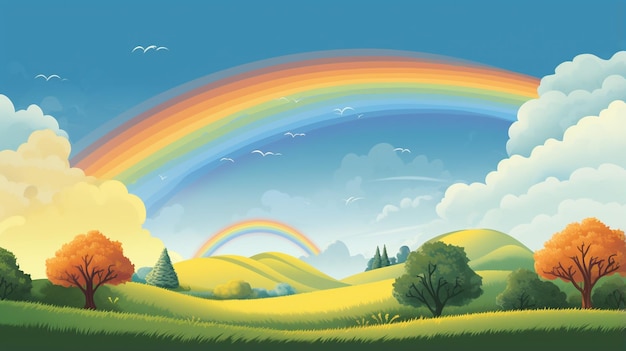 regenboog illustratie