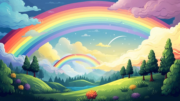 regenboog illustratie