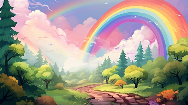 regenboog illustratie