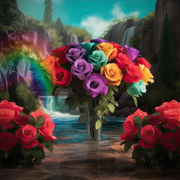 regenboog rozen