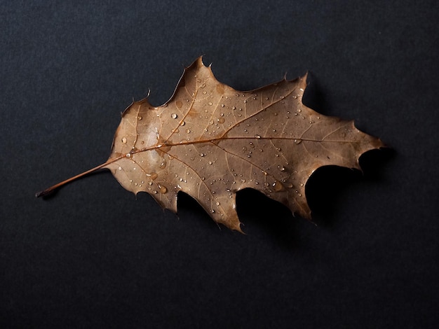 Regendruppels op blad