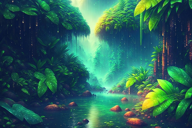 Regenwoud Achtergrond