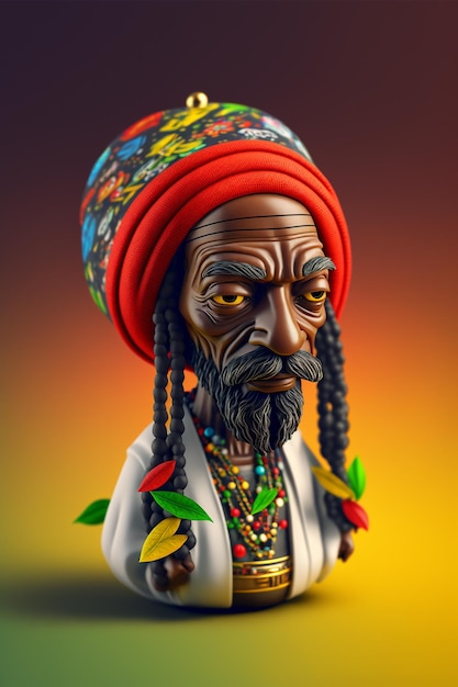 Reggae comic doll dude