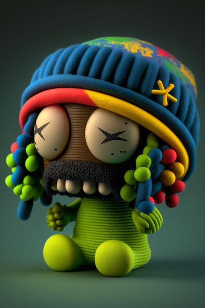 Reggae comic doll dude