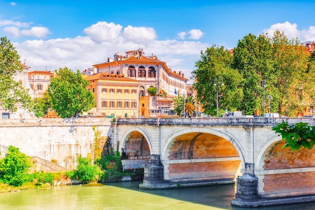 Regina Margherita Bridge Ponte Regina Margherita in centre of Rome Italy