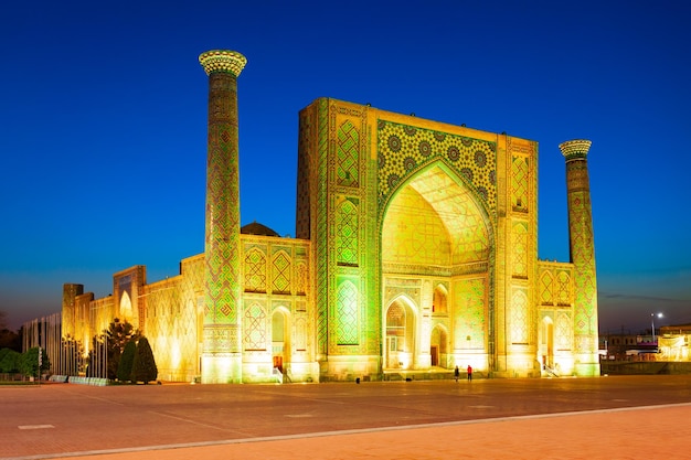 Registan Ulugh Beg Madrasah in Samarkand