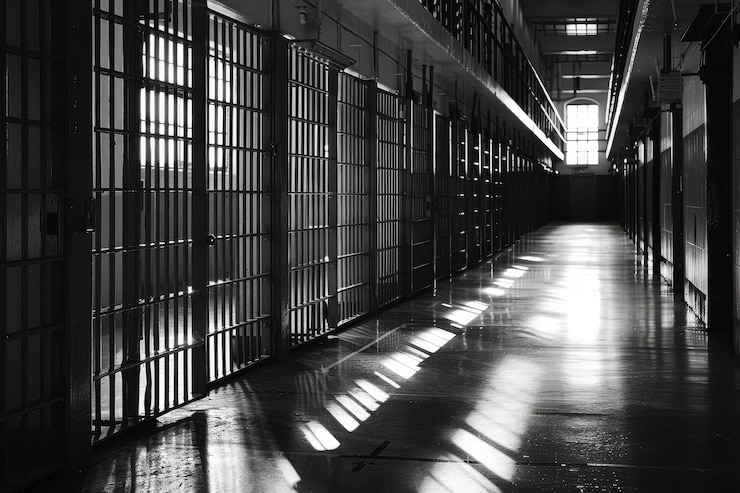 Photo rehabilitation in prisons on a transparent background