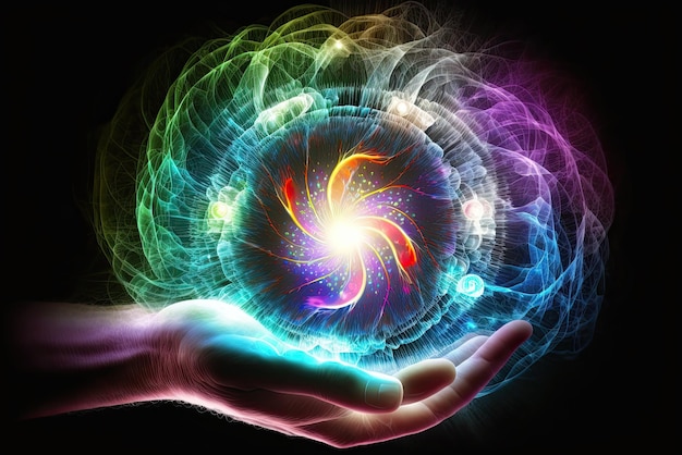 Reiki energy healing Reiki is energy healing technique that promotes relaxation reduces stress and anxiety through gentle touch AI generative