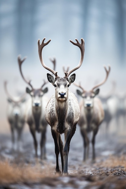 reindeer HD 8K wallpaper Stock Photographic Image
